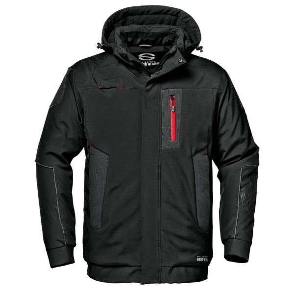 BLOUSON SOFTSHELL NOIR RESPIRABLE RENFORTS RIPSTOP
