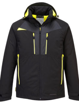 VESTE HIVER A CAPUCHE EN TISSU EXTENSIBLE