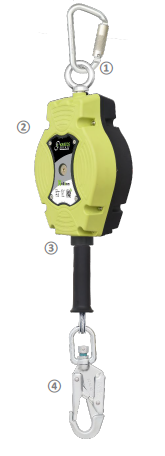  Antichute à rappel automatique 10 m  - FA2040210B
