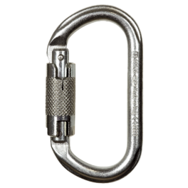 Mousqueton oval acier twistlock