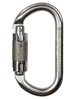Mousqueton oval acier twistlock